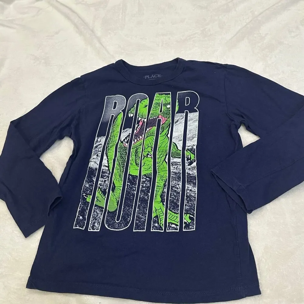 Children's Place Long Sleeve Graphic T-Shirt sz S (5/6) Long Sleeve Tee